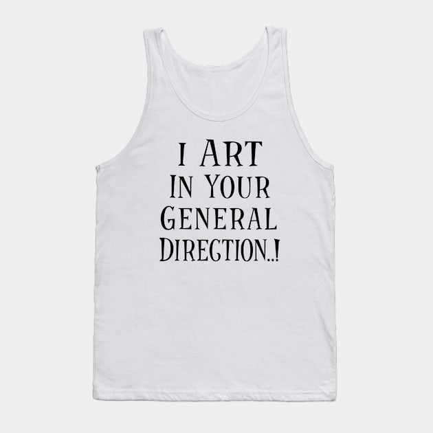 Art Direction (black) Tank Top by Lin Workman Art